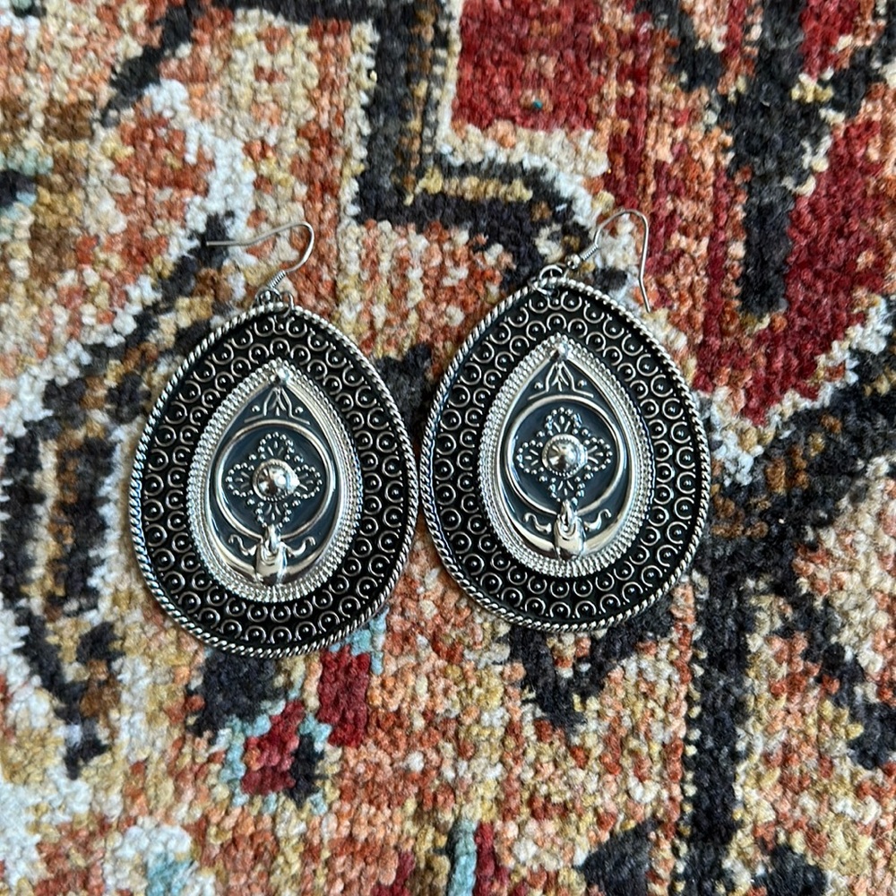 Silver earrings